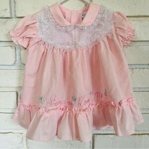Grandma Loves Me Vintage Smocked Dress